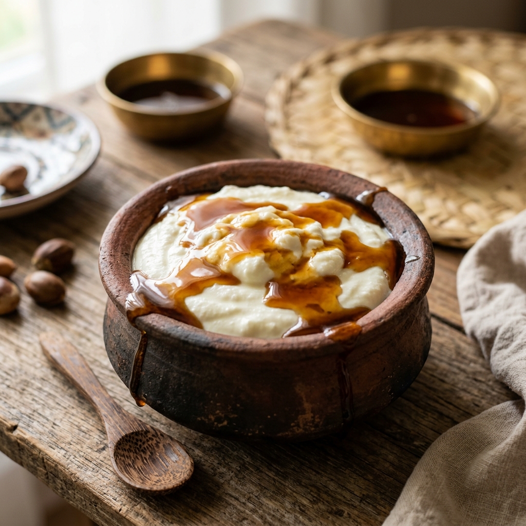 Curd with Kithul Treacle